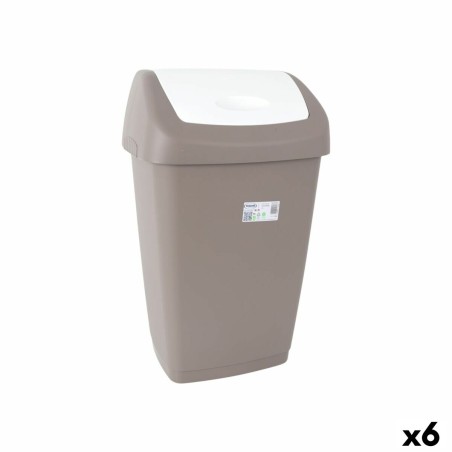Cestino Tontarelli Aurora Grigio 55 L (6 Unità)
