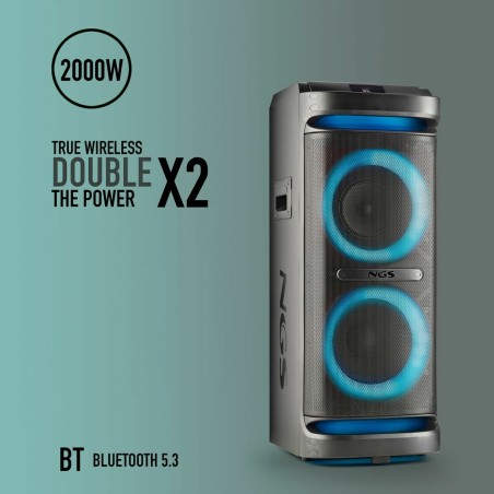 Altoparlante Bluetooth Portatile NGS WILDSPACE2 Nero
