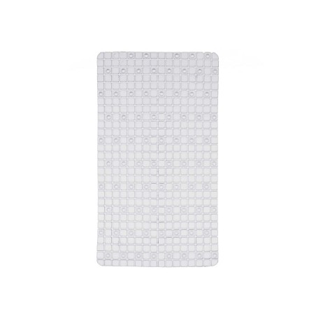 Tappetino Antiscivolo da Doccia Quadri Trasparente PVC 67,7 x 38,5 x 0,7 cm (6 Unità)