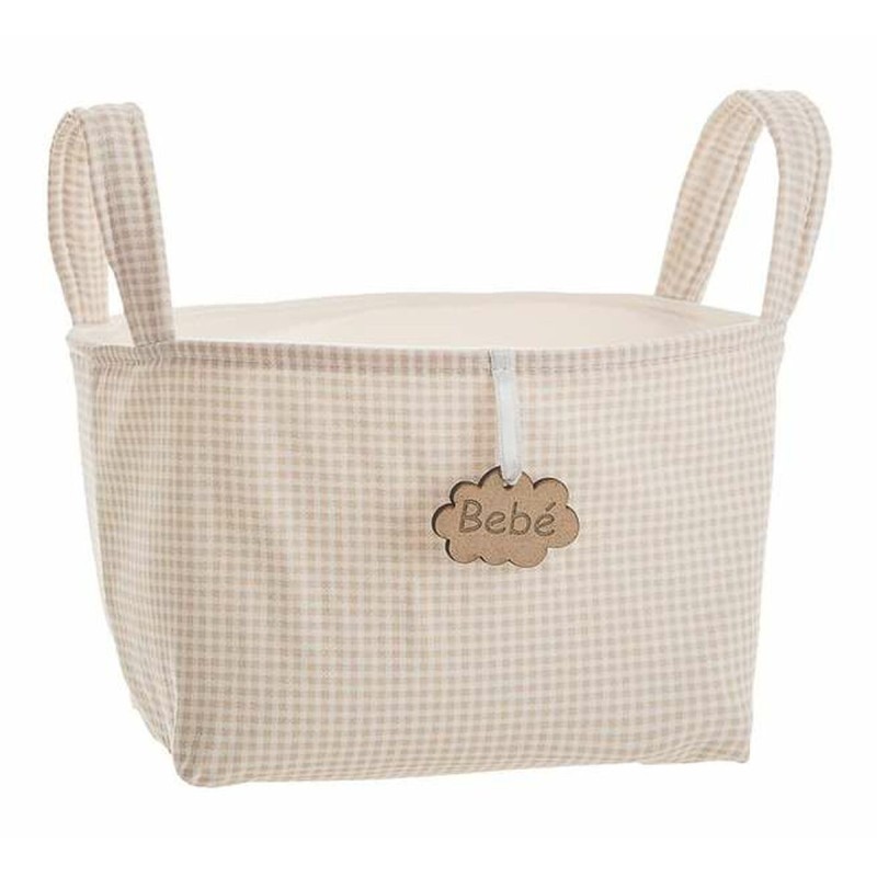 Cestino Vichy Marrone Con manici 17 x 13,5 x 20 cm Cestino Vichy Marrone Con manici 17 x 13,5 x 20 cm