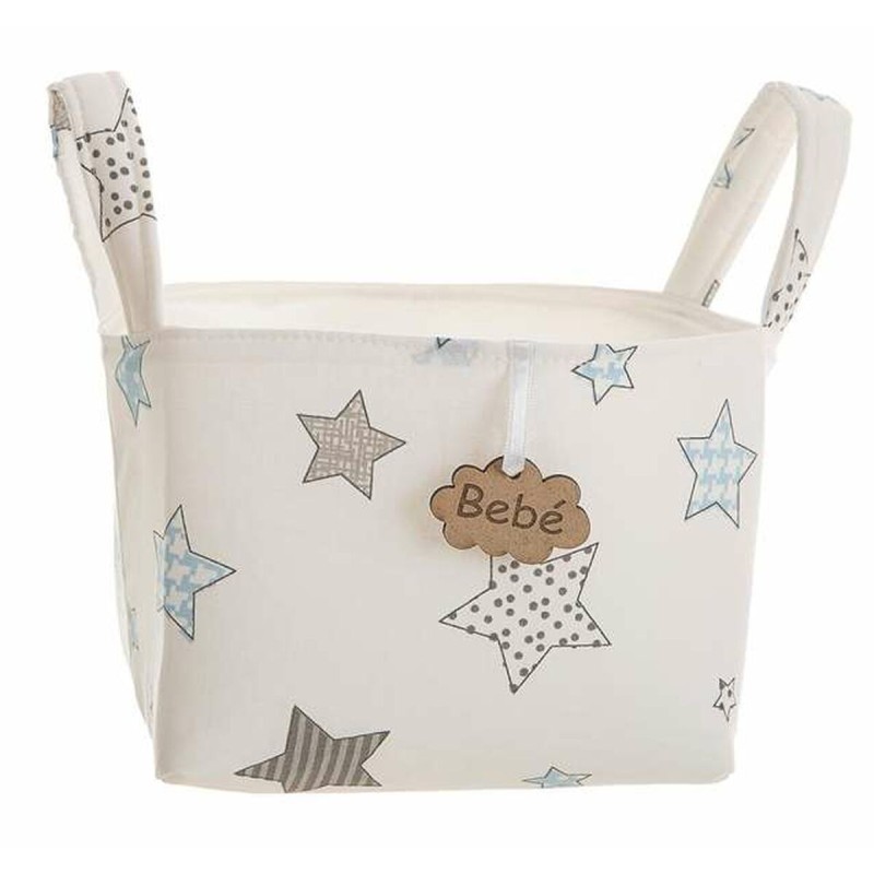Cestino Stampa Stelle Con manici 17 x 13,5 x 20 cm Cestino Stampa Stelle Con manici 17 x 13,5 x 20 cm