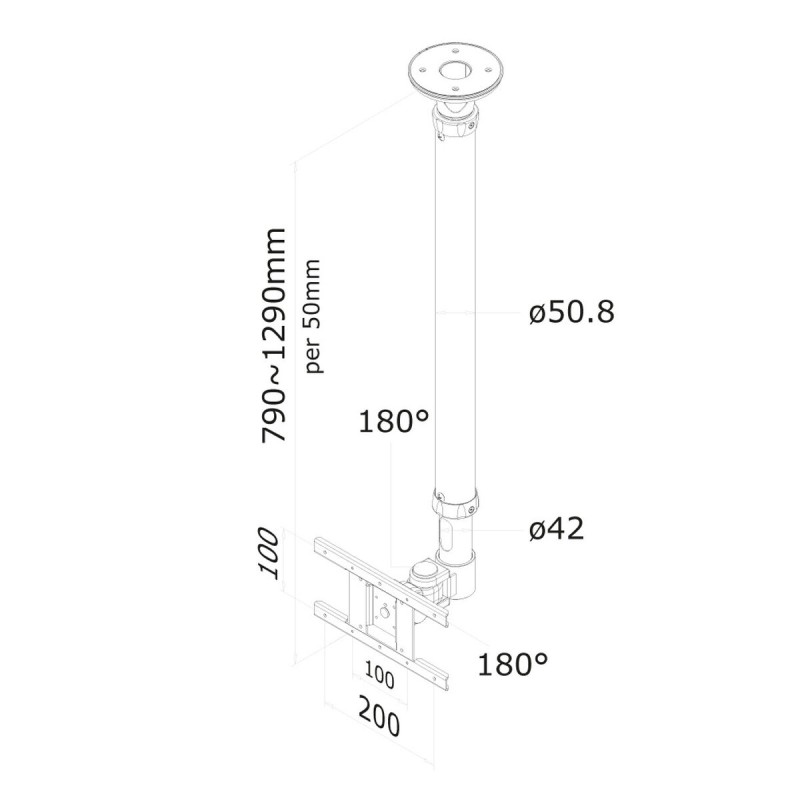 Supporto TV Neomounts FPMA-C100WHITE 10" 30" 12 kg Supporto TV Neomounts FPMA-C100WHITE 10" 30" 12 kg