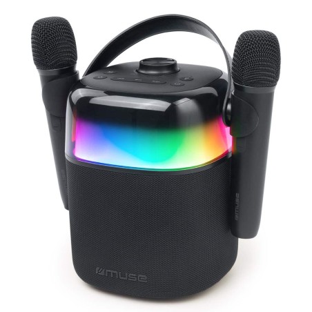 Altoparlante Bluetooth con Microfono Karaoke Muse MUSE M-530 KA 30 W Nero