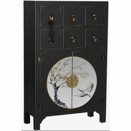 Ingresso DKD Home Decor Bianco Nero Dorato 63 x 28 x 83 cm