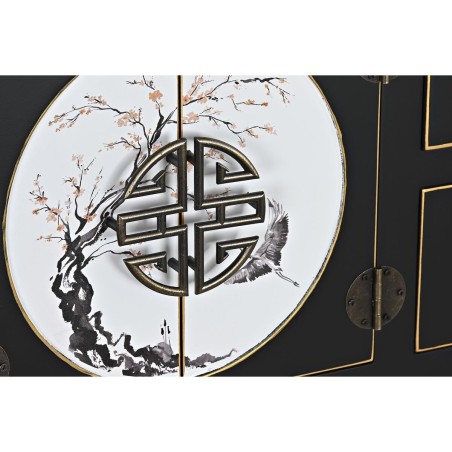 Ingresso DKD Home Decor Bianco Nero Dorato 63 x 28 x 83 cm
