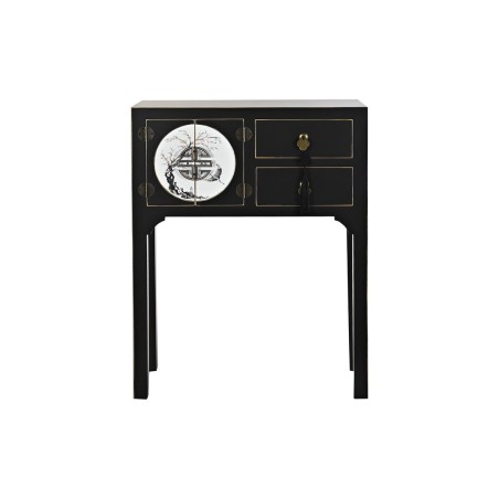Ingresso DKD Home Decor Bianco Nero Dorato 63 x 28 x 83 cm