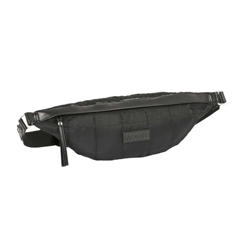 Marsupio Moos Negro Nero Trapunta 41 x 15.5 x 7 cm Marsupio Moos Negro Nero Trapunta 41 x 15.5 x 7 cm