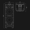 Altoparlanti Muse M-1935 DJ Nero