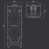 Altoparlanti Muse M-1935 DJ Nero