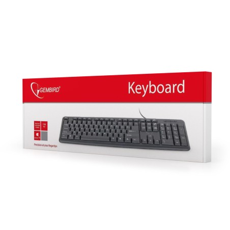 Tastiera GEMBIRD KB-U-103-ES Nero Spagnolo