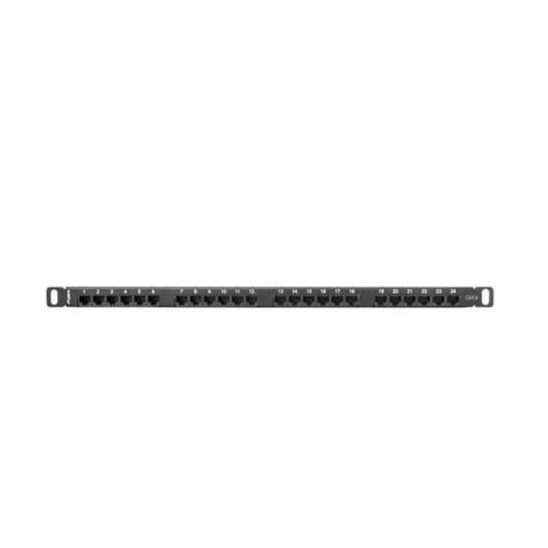 Patch Panel 24 Porte UTP Categoria 6 Lanberg PPU6-0024-B Patch Panel 24 Porte UTP Categoria 6 Lanberg PPU6-0024-B