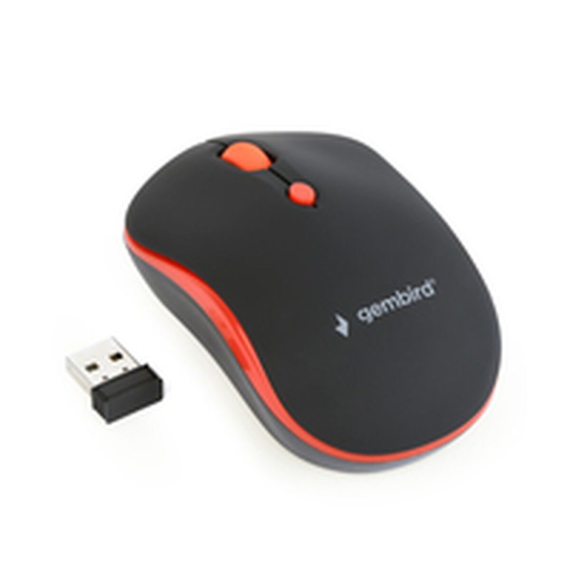 Mouse senza Fili GEMBIRD MUSW-4B-03-R Nero/Rosso (1 Unità) Mouse senza Fili GEMBIRD MUSW-4B-03-R Nero/Rosso (1 Unità)