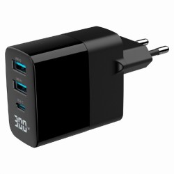 Caricabatterie da Parete GEMBIRD TA-UC-PDQC30LCD-BK-02