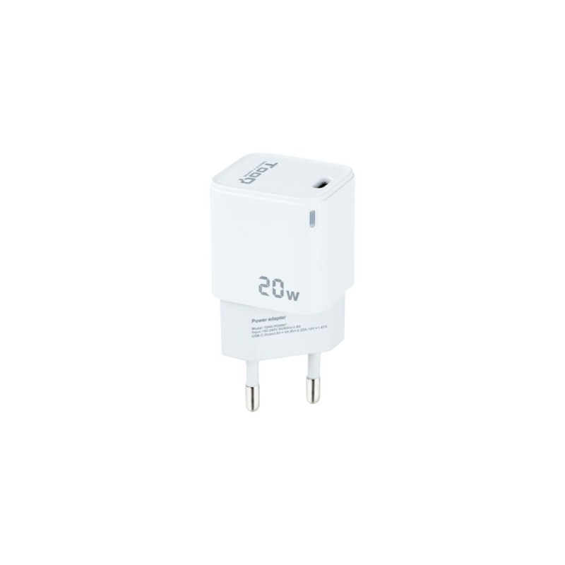 Caricabatterie da Parete TooQ TQWC-PD20WT Bianco 20 W (1 Unità) Caricabatterie da Parete TooQ TQWC-PD20WT Bianco 20 W (1 Unità)