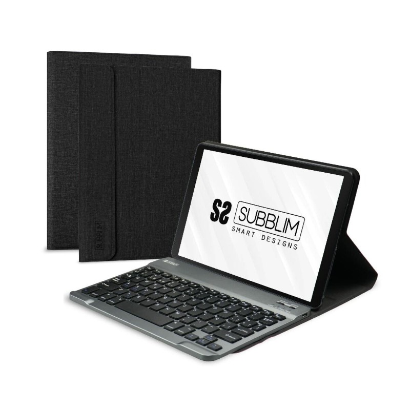 Custodia per Tablet e Tastiera Subblim Nero 10,5" Qwerty in Spagnolo Custodia per Tablet e Tastiera Subblim Nero 10,5" Qwerty in Spagnolo