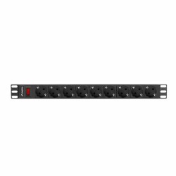Multipresa 9 Prese con Interruttore Lanberg PDU-09F-0300-BK 220-250 V 16 A 4000 W