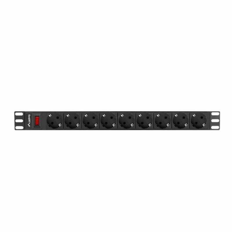 Multipresa 9 Prese con Interruttore Lanberg PDU-09F-0300-BK 220-250 V 16 A 4000 W Multipresa 9 Prese con Interruttore Lanberg PDU-09F-0300-BK 220-250 V 16 A 4000 W