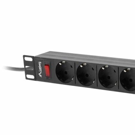 Multipresa 9 Prese con Interruttore Lanberg PDU-09F-0300-BK 220-250 V 16 A 4000 W