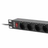 Multipresa 9 Prese con Interruttore Lanberg PDU-09F-0300-BK 220-250 V 16 A 4000 W