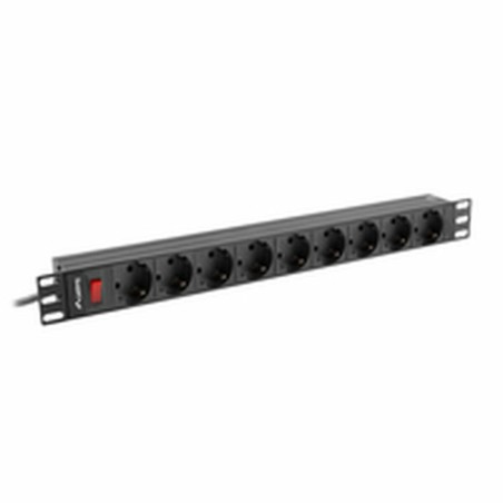 Multipresa 9 Prese con Interruttore Lanberg PDU-09F-0300-BK 220-250 V 16 A 4000 W