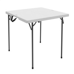 Tavolo Pieghevole Lifetime Bianco Acciaio Plastica 94 x 74 x 94 cm