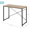 Scrivania Max Home Acciaio Melammina Truciolare 100 x 70 x 40 cm