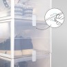 Scatola da scarpe impilabile Max Home Bianco 6 Unità polipropilene ABS 35 x 18,5 x 27 cm