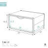 Scatola da scarpe impilabile Max Home Bianco 6 Unità polipropilene ABS 35 x 18,5 x 27 cm
