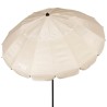 Ombrellone Aktive Crema Alluminio 240 x 235 x 240 cm (6 Unità)