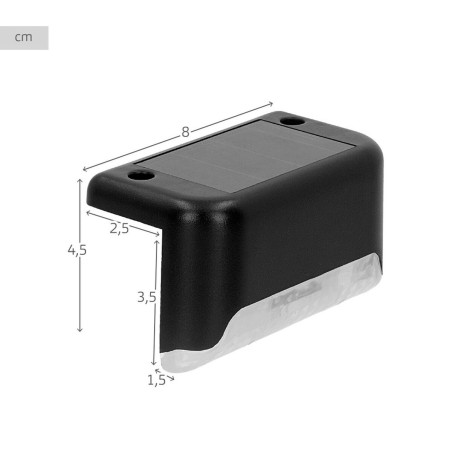 Lampada ad energia solare Aktive 8 x 4,5 x 4 cm (12 Unità)