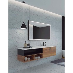 Specchio da bagno con luce LED Ledimex SUIZ010-100NG 100 x 80 cm