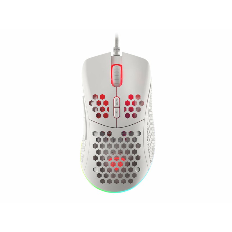 Mouse con Cavo e Sensore Ottico Genesis Krypton 555 Bianco 8000 dpi (1 Unità) Mouse con Cavo e Sensore Ottico Genesis Krypton 555 Bianco 8000 dpi (1 Unità)