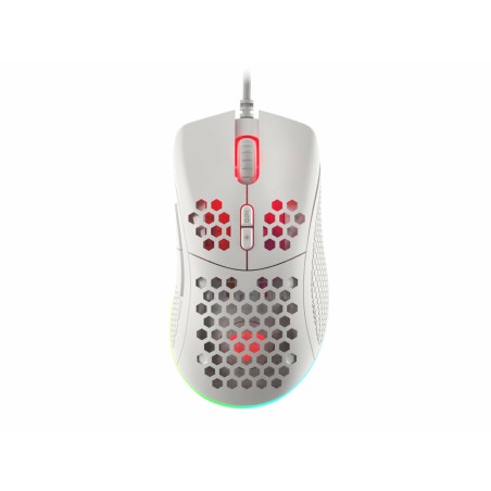 Mouse con Cavo e Sensore Ottico Genesis Krypton 555 Bianco 8000 dpi (1 Unità)