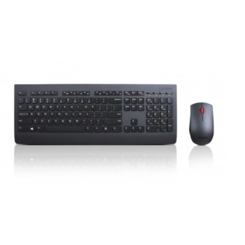 Tastiera e Mouse Wireless Lenovo 4X30H56823 Nero Qwerty in Spagnolo Tastiera e Mouse Wireless Lenovo 4X30H56823 Nero Qwerty in Spagnolo