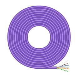 Cavo RJ45 Categoria 6 UTP Rigido Aisens A135-0747 Violetta 100 m
