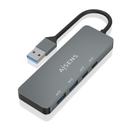 Hub USB Aisens A106-0696 Grigio (1 Unità)