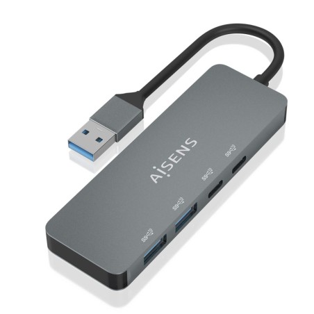 Hub USB Aisens A106-0696 Grigio (1 Unità)