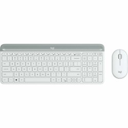 Tastiera e Mouse Logitech 920-009199 Bianco Spagnolo Qwerty in Spagnolo