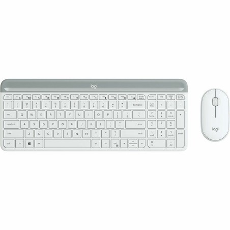 Tastiera e Mouse Logitech 920-009199 Bianco Spagnolo Qwerty in Spagnolo