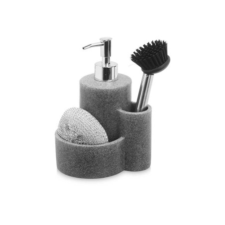 Kit per Cleaning & Storage Kinvara B5614B Grigio Plastica Poliresina 14 x 18,5 x 12 cm Cucina (12 Unità)