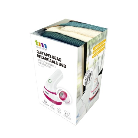 Levapelucchi Elettrico Ricaricabile TM Electron Bianco Compatto