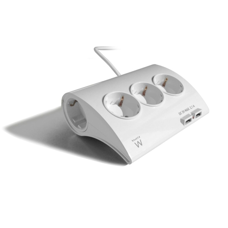 Ciabatta Multipresa Ewent EW3935 1,5 m 2 x USB 2,1 A 2500W (1,5 m) Ciabatta Multipresa Ewent EW3935 1,5 m 2 x USB 2,1 A 2500W (1,5 m)