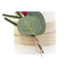 Candela LED DKD Home Decor Bianco 7 x 7 x 12 cm (AA)