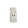 Candela LED DKD Home Decor Bianco Multicolore 7.5 x 7.5 x 15 cm 7,5 x 7,5 x 15 cm (AA)