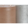 Candela LED DKD Home Decor Dorato Argentato 15 x 15 x 15 cm (AA) (2 Unità)
