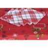 Set biancheria da tavola DKD Home Decor Bianco Rosso Verde Beige (5 Pezzi) (2 Unità)