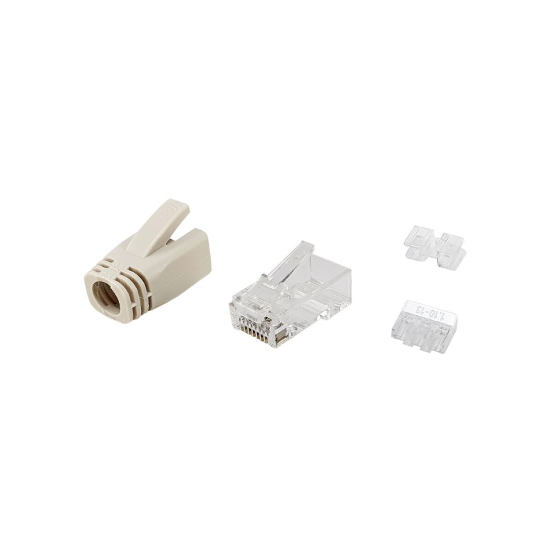 Connettore RJ45 Categoria 6 UTP Equip 121176 Trasparente 100 Unità Connettore RJ45 Categoria 6 UTP Equip 121176 Trasparente 100 Unità