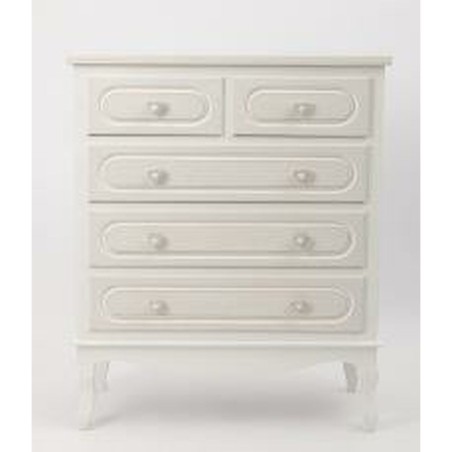 Toeletta Home ESPRIT Bianco ABS Specchio Legno MDF 75 x 42 x 140 cm