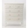 Toeletta Home ESPRIT Bianco ABS Specchio Legno MDF 75 x 42 x 140 cm