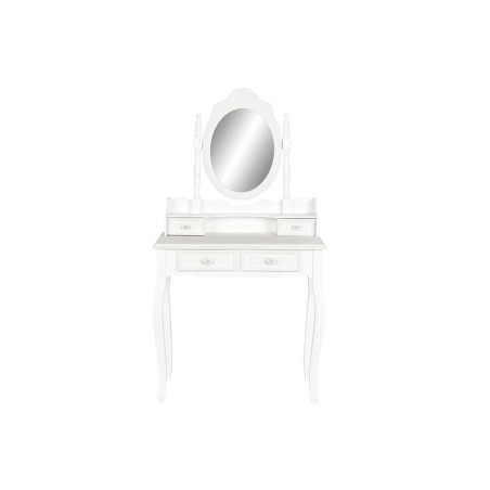 Toeletta Home ESPRIT Bianco ABS Specchio Legno MDF 75 x 42 x 140 cm
